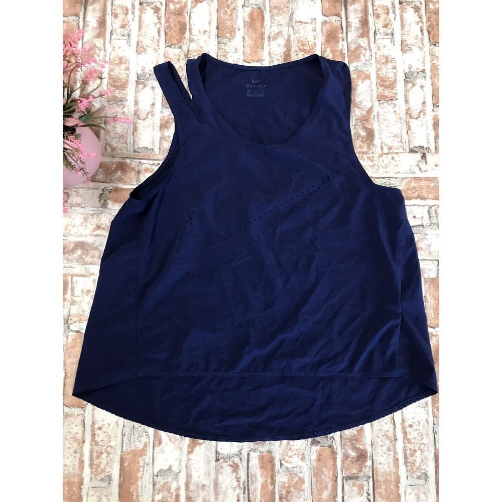 Nike Dri Fit Top Navy Blue Women’s Sz Small Perfomance Tank Top Loose Lightweigh
